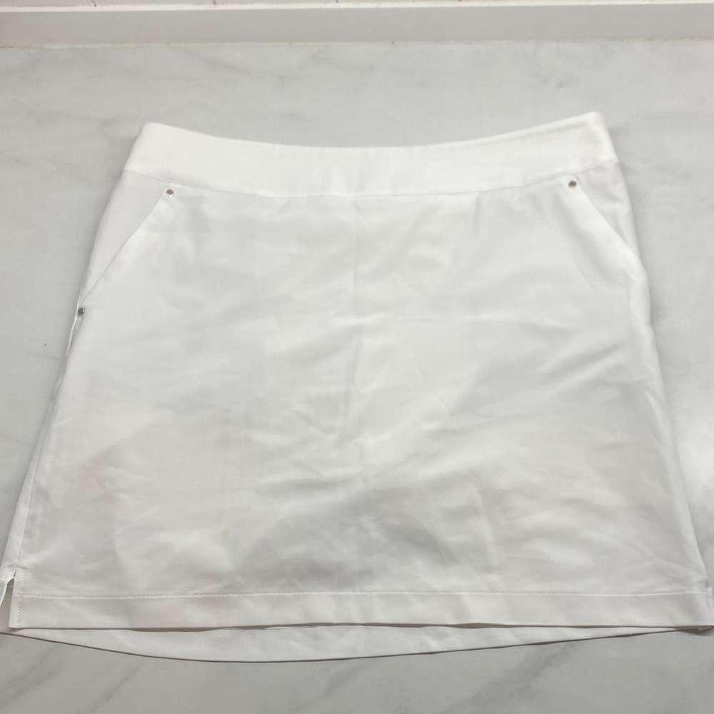 Greg Norman Collection White Mini Skirt